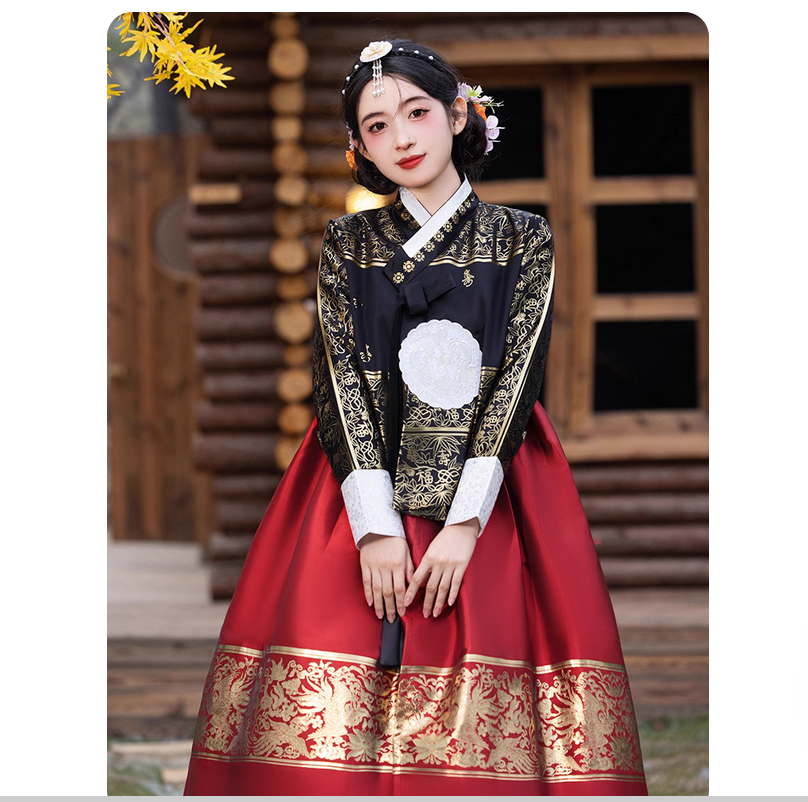 Korean Lifestyle & Kids Boutique Photos - Ethnic style retro Hanbok temperament slimming