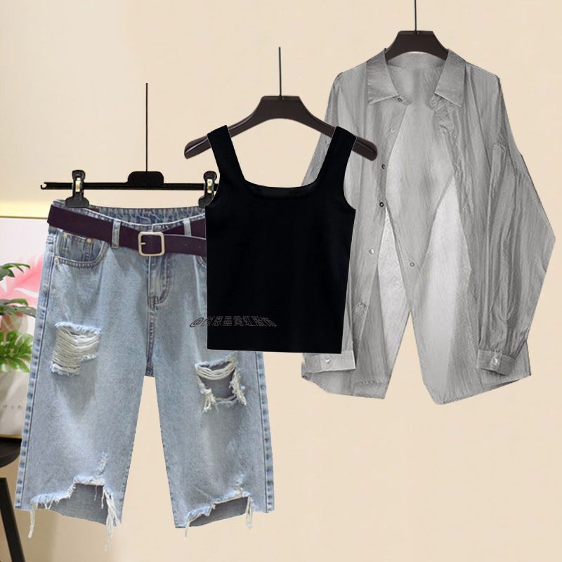 Korean Lifestyle - 2025 Women's Summer New Chiffon Grey