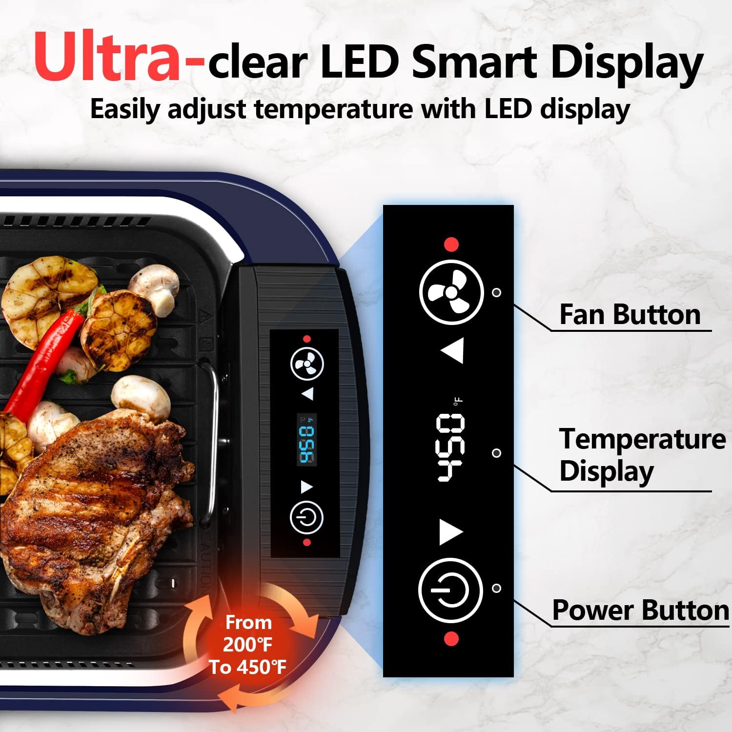 Smokeless Indoor Grill 1500W w – обзор и цена Korean Bbq Grill