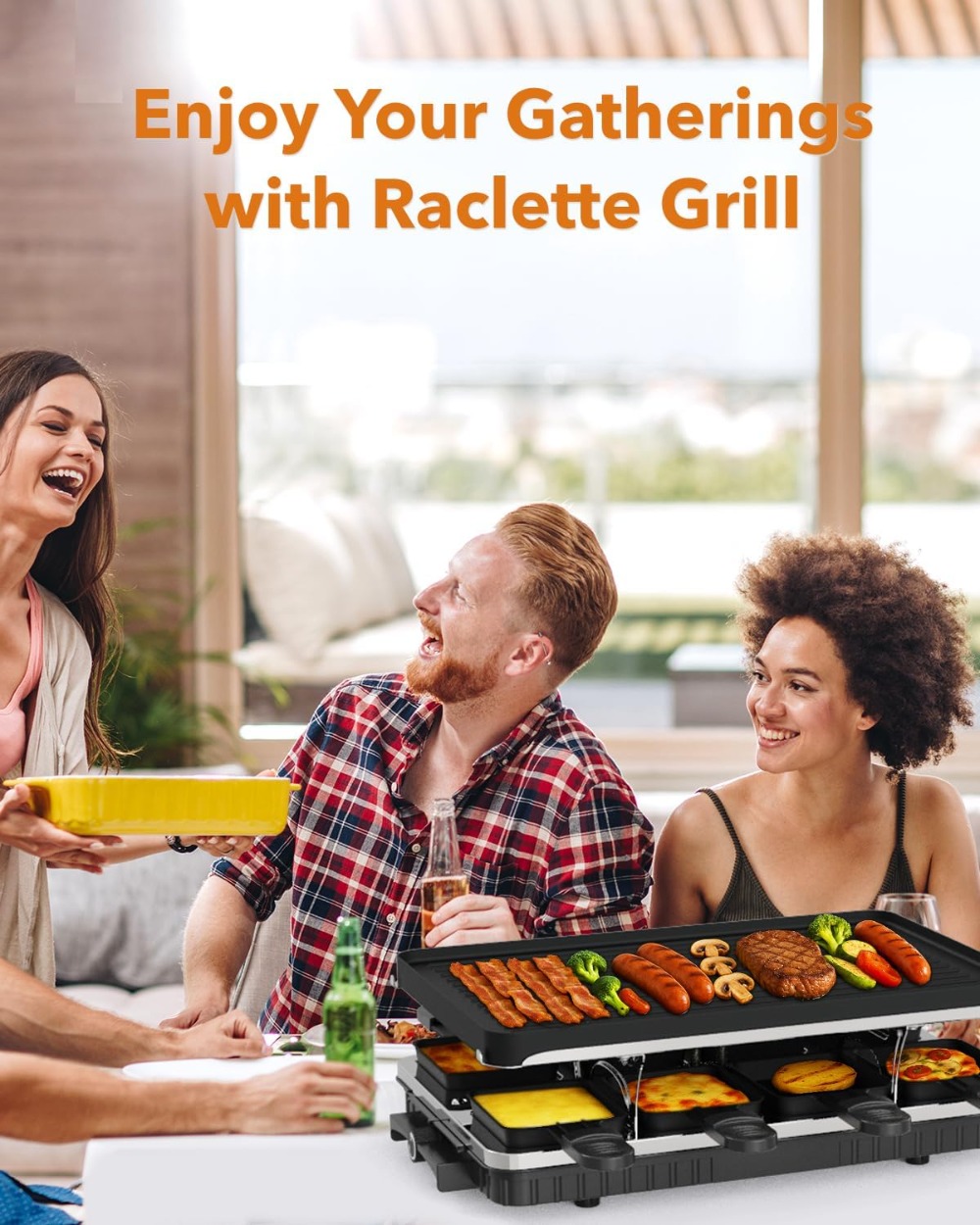 2-in-1 Electric Raclette Table – обзор и цена Korean Bbq Grill