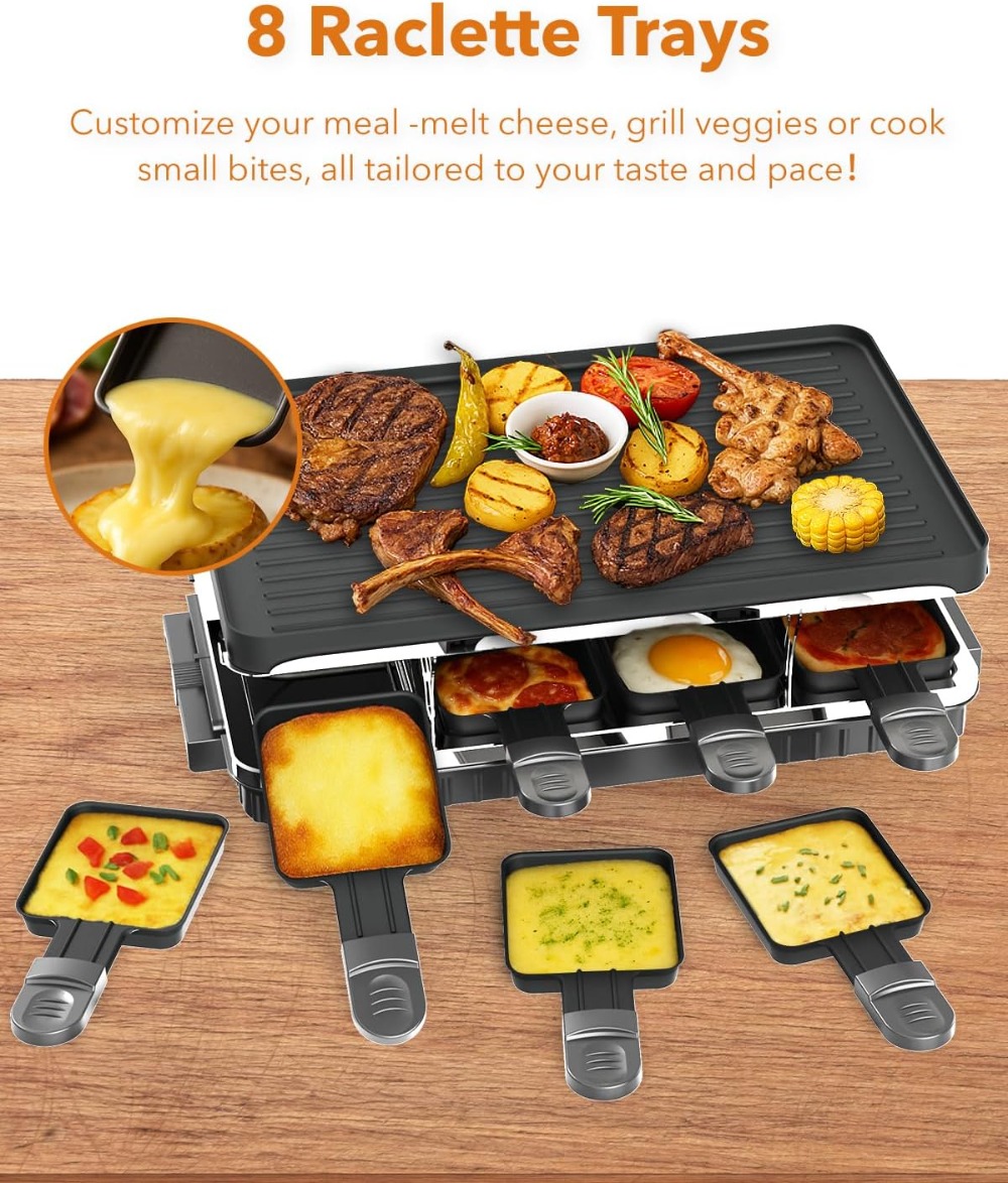 2-in-1 Electric Raclette Table – обзор и цена Korean Bbq Grill