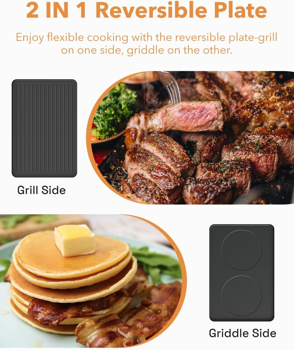 2-in-1 Electric Raclette Table – обзор и цена Korean Bbq Grill