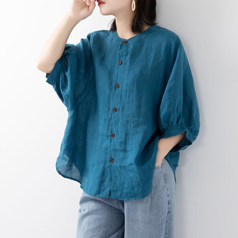 Cotton and linen shirt women's – обзор и цена Korean Lifestyle