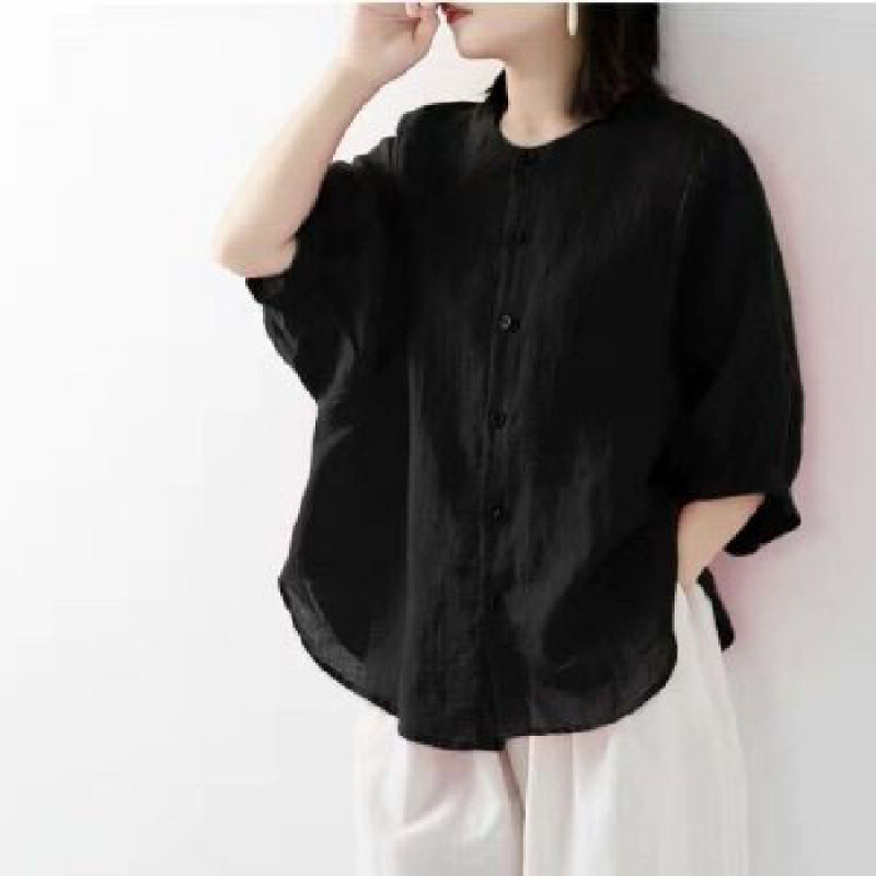 Cotton and linen shirt women's – обзор и цена Korean Lifestyle