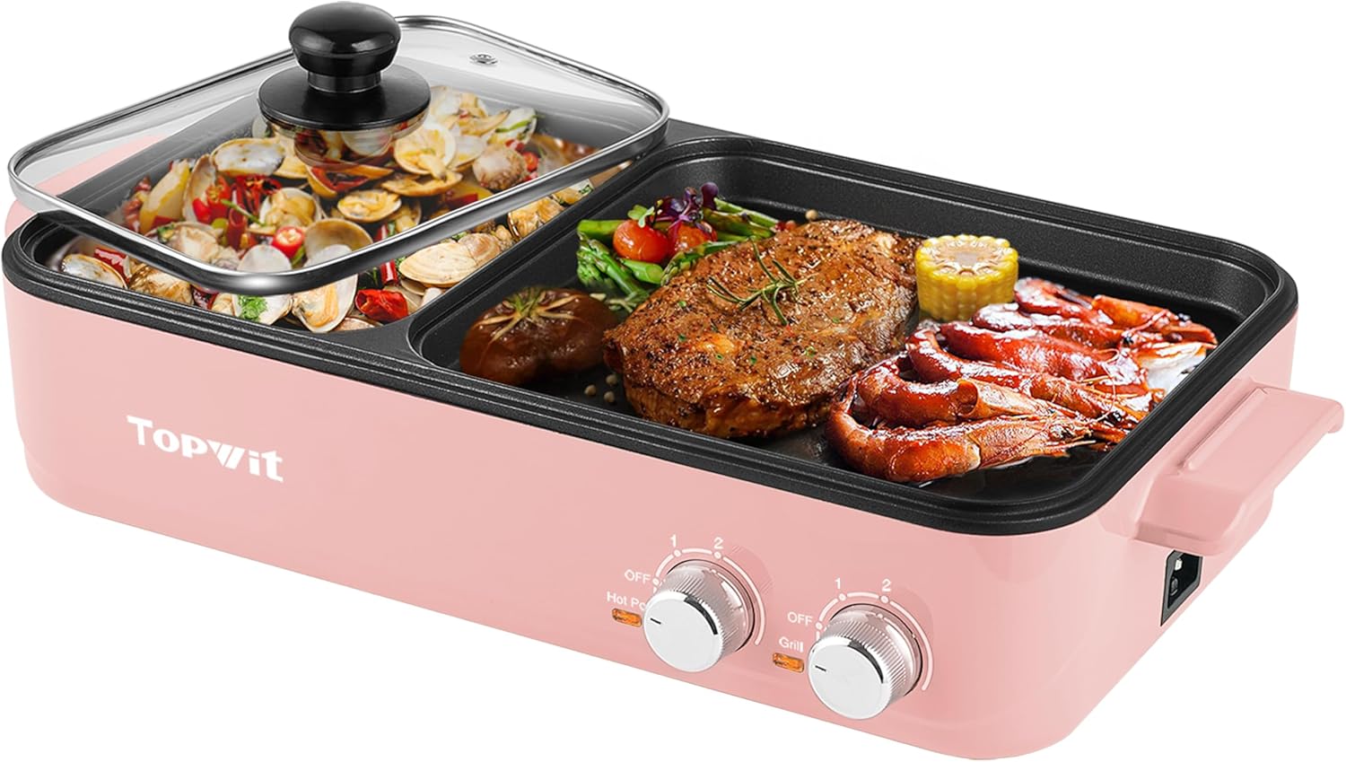 2 in 1 Hot Pot & Grill, Non-St – обзор и цена Korean Bbq Grill