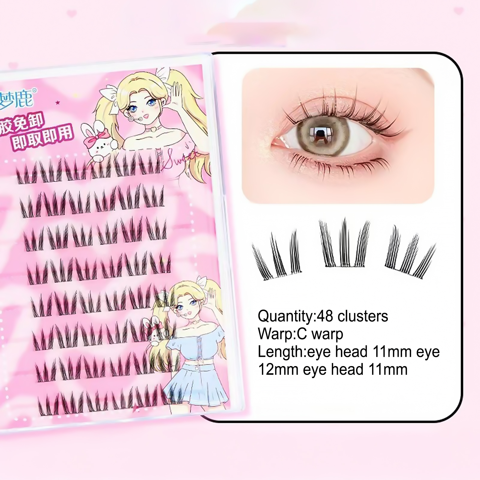 Women DIY Curling Eyelash Clus – обзор и цена Korean Daily Lifestyle