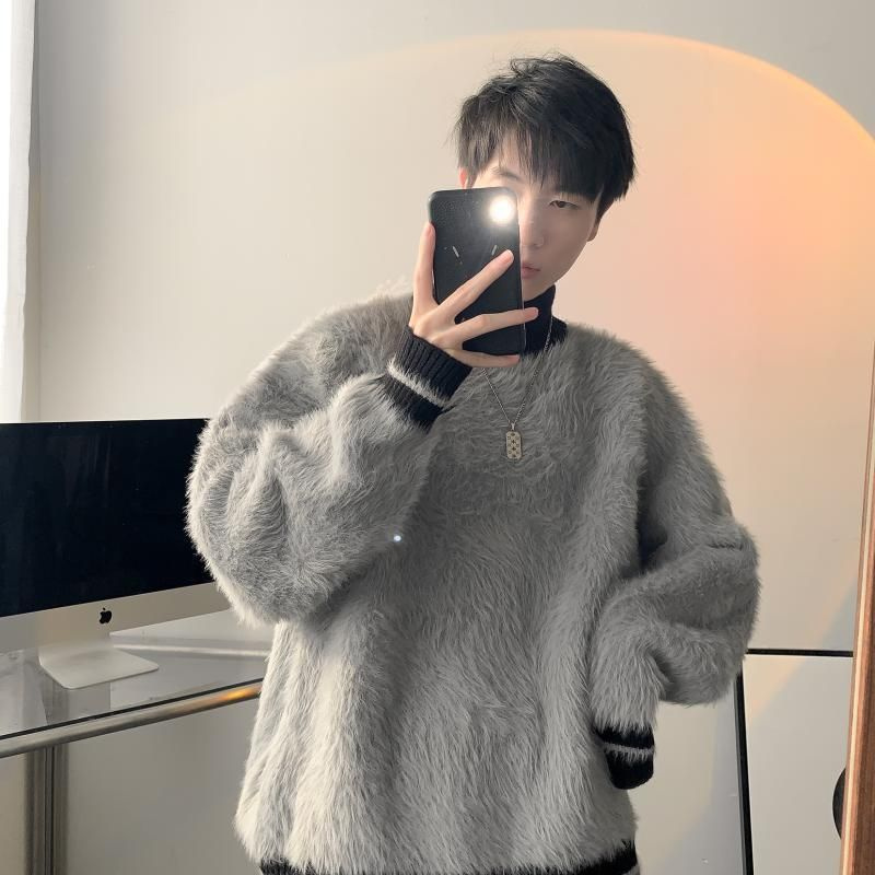 Fur Collar Pullovers Estampado – обзор и цена Modern Korean Lifestyle